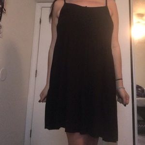 Plus size Casual Black Sundress